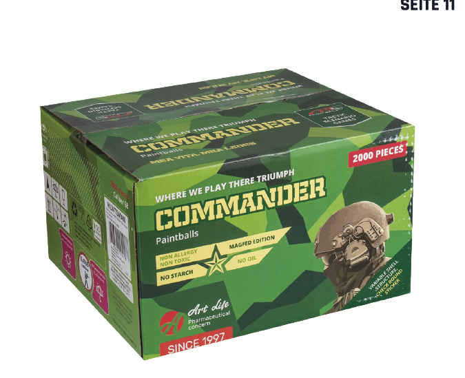 De nieuwe Artlife Commander Huntsman MagFed paintballs