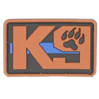 Paintball_Airsoft_PVC_Klettpatch_k9_rot