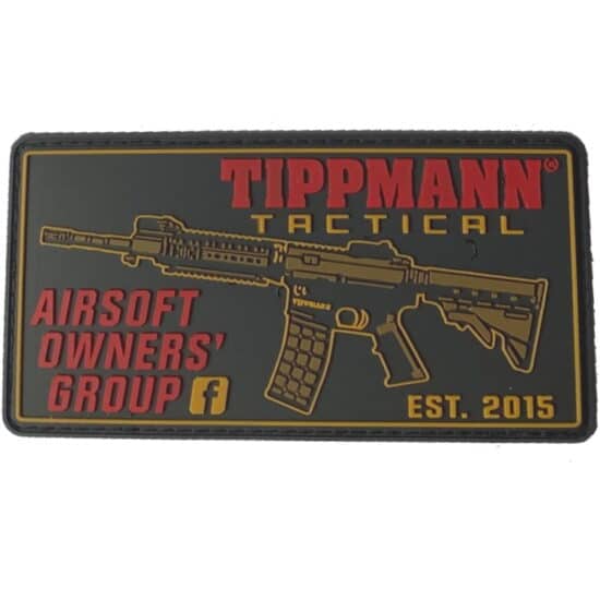 Paintball_Airsoft_PVC_Klettpatch_Tippmann_Tactical_AOG_schwarz